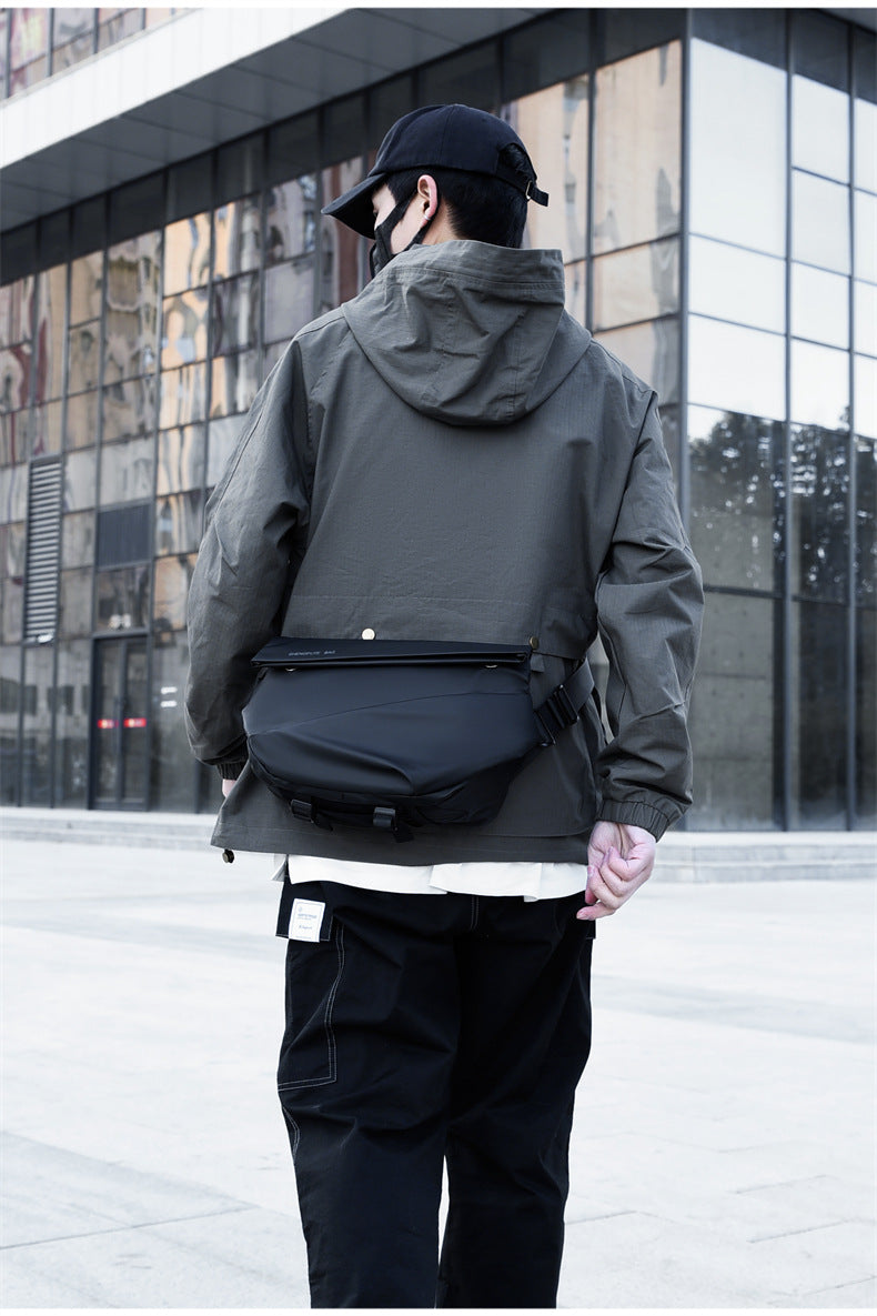 Men's Trendy Brand Crossbody Waterproof Large Capacity Messenger Bag Shoulder Bag Chest Bag Business Casual Men's Bag High-end Satchel