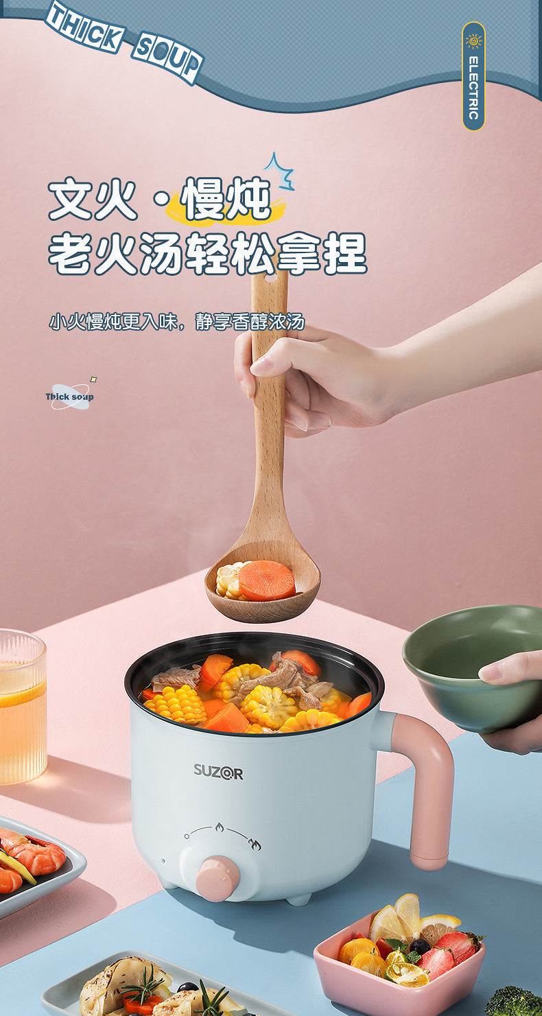 Electric Cooking Pot Dormitory Student Household Small Electric Hot Pot Mini Small Electric Pot Instant Noodle Pot Cooking Noodles Small Pot Gift Wholesale