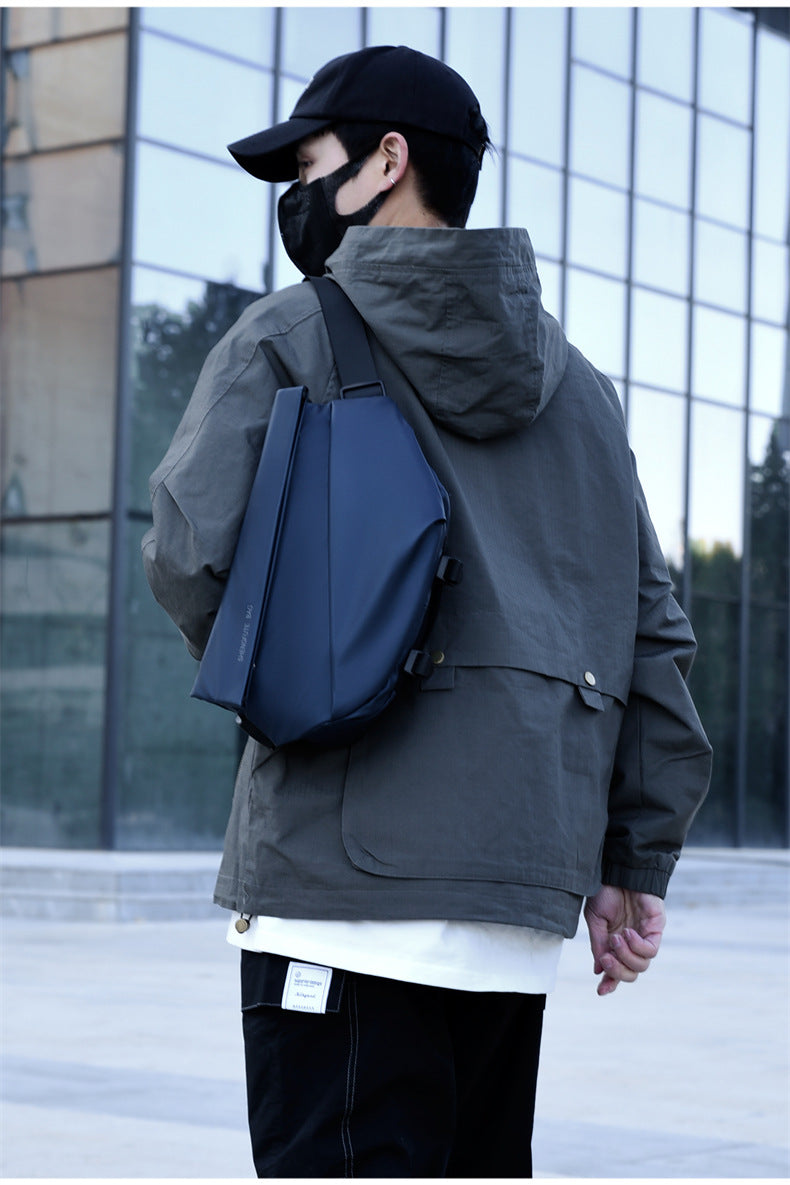 Men's Trendy Brand Crossbody Waterproof Large Capacity Messenger Bag Shoulder Bag Chest Bag Business Casual Men's Bag High-end Satchel