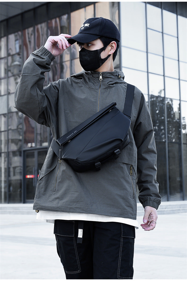 Men's Trendy Brand Crossbody Waterproof Large Capacity Messenger Bag Shoulder Bag Chest Bag Business Casual Men's Bag High-end Satchel