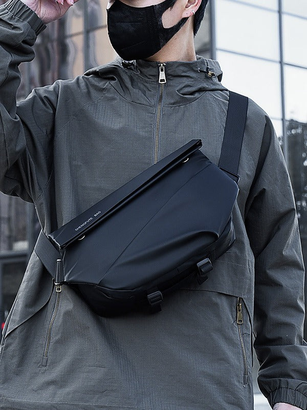 Men's Trendy Brand Crossbody Waterproof Large Capacity Messenger Bag Shoulder Bag Chest Bag Business Casual Men's Bag High-end Satchel