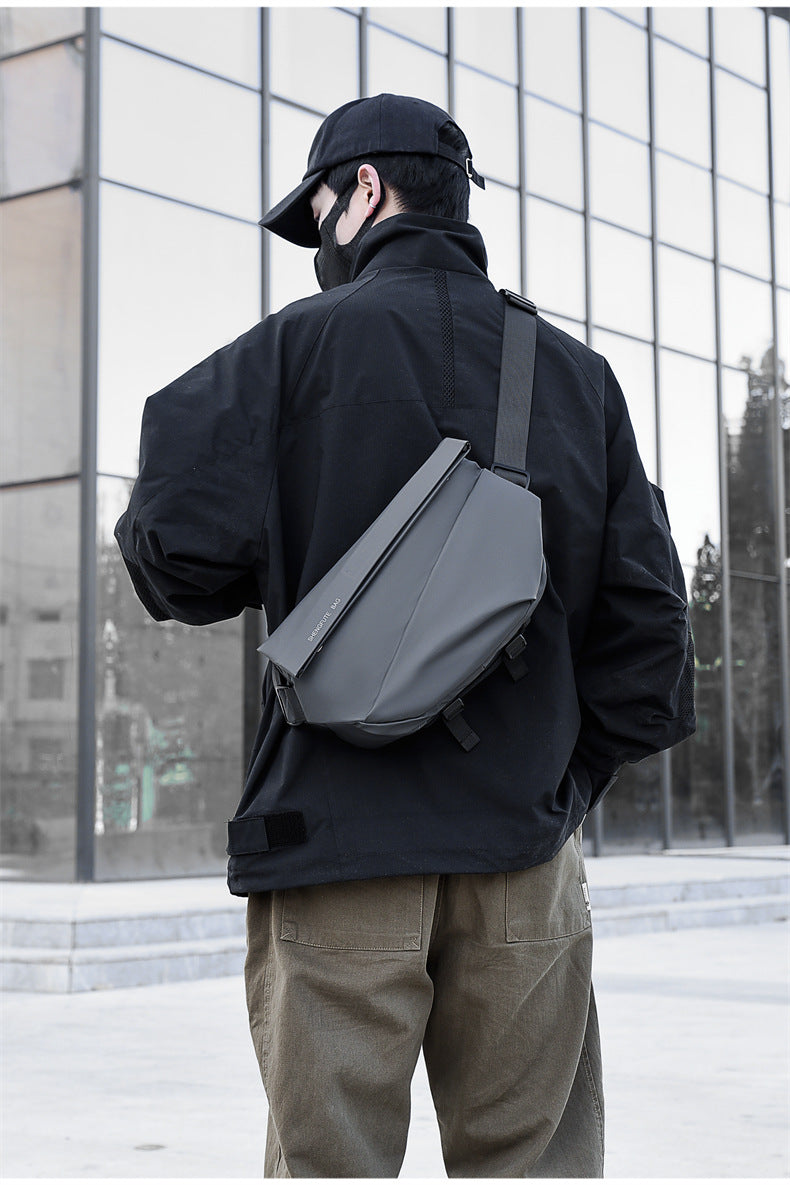 Men's Trendy Brand Crossbody Waterproof Large Capacity Messenger Bag Shoulder Bag Chest Bag Business Casual Men's Bag High-end Satchel