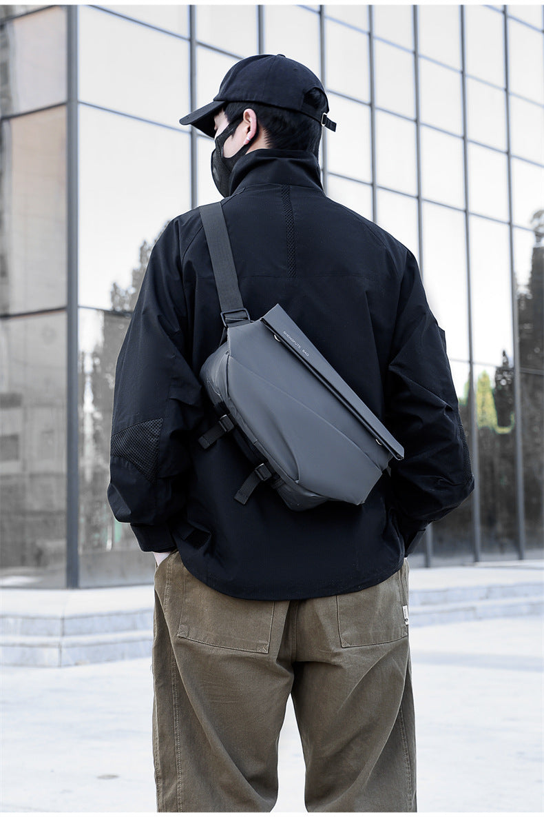 Men's Trendy Brand Crossbody Waterproof Large Capacity Messenger Bag Shoulder Bag Chest Bag Business Casual Men's Bag High-end Satchel