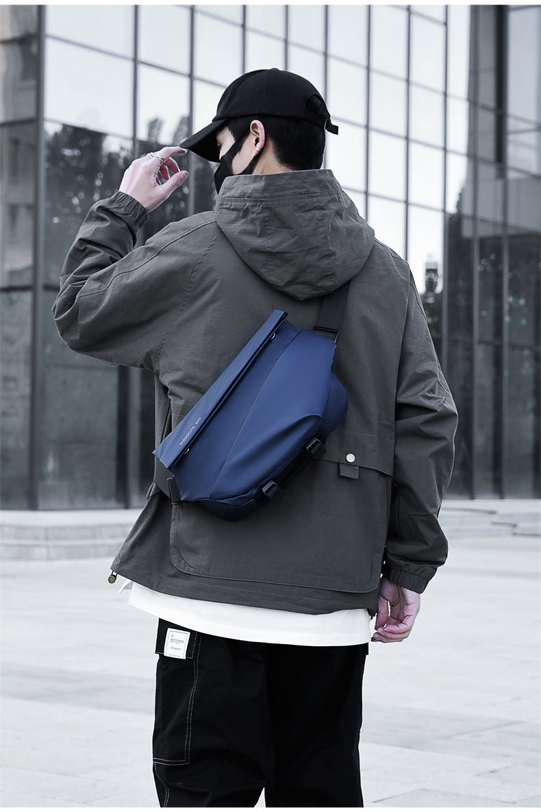 Men's Trendy Brand Crossbody Waterproof Large Capacity Messenger Bag Shoulder Bag Chest Bag Business Casual Men's Bag High-end Satchel