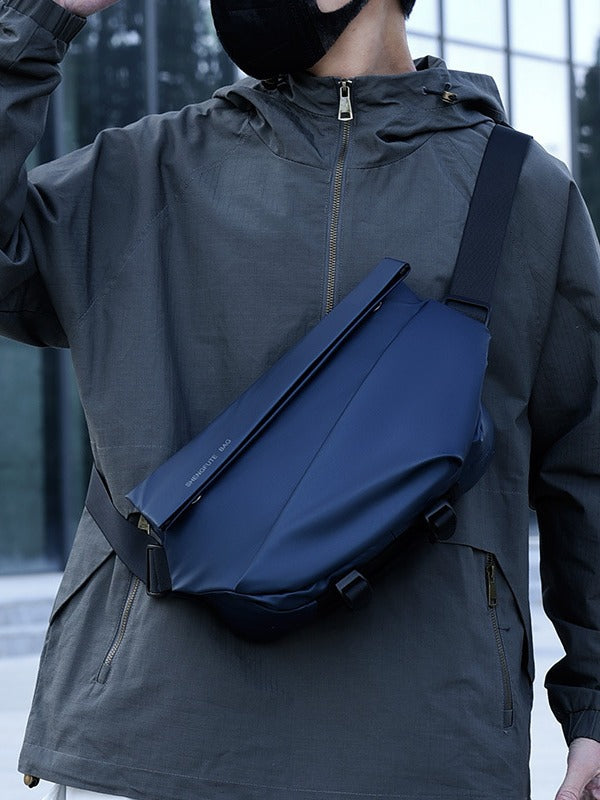 Men's Trendy Brand Crossbody Waterproof Large Capacity Messenger Bag Shoulder Bag Chest Bag Business Casual Men's Bag High-end Satchel
