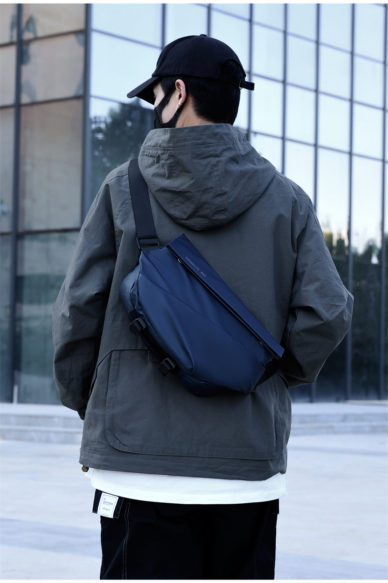Men's Trendy Brand Crossbody Waterproof Large Capacity Messenger Bag Shoulder Bag Chest Bag Business Casual Men's Bag High-end Satchel
