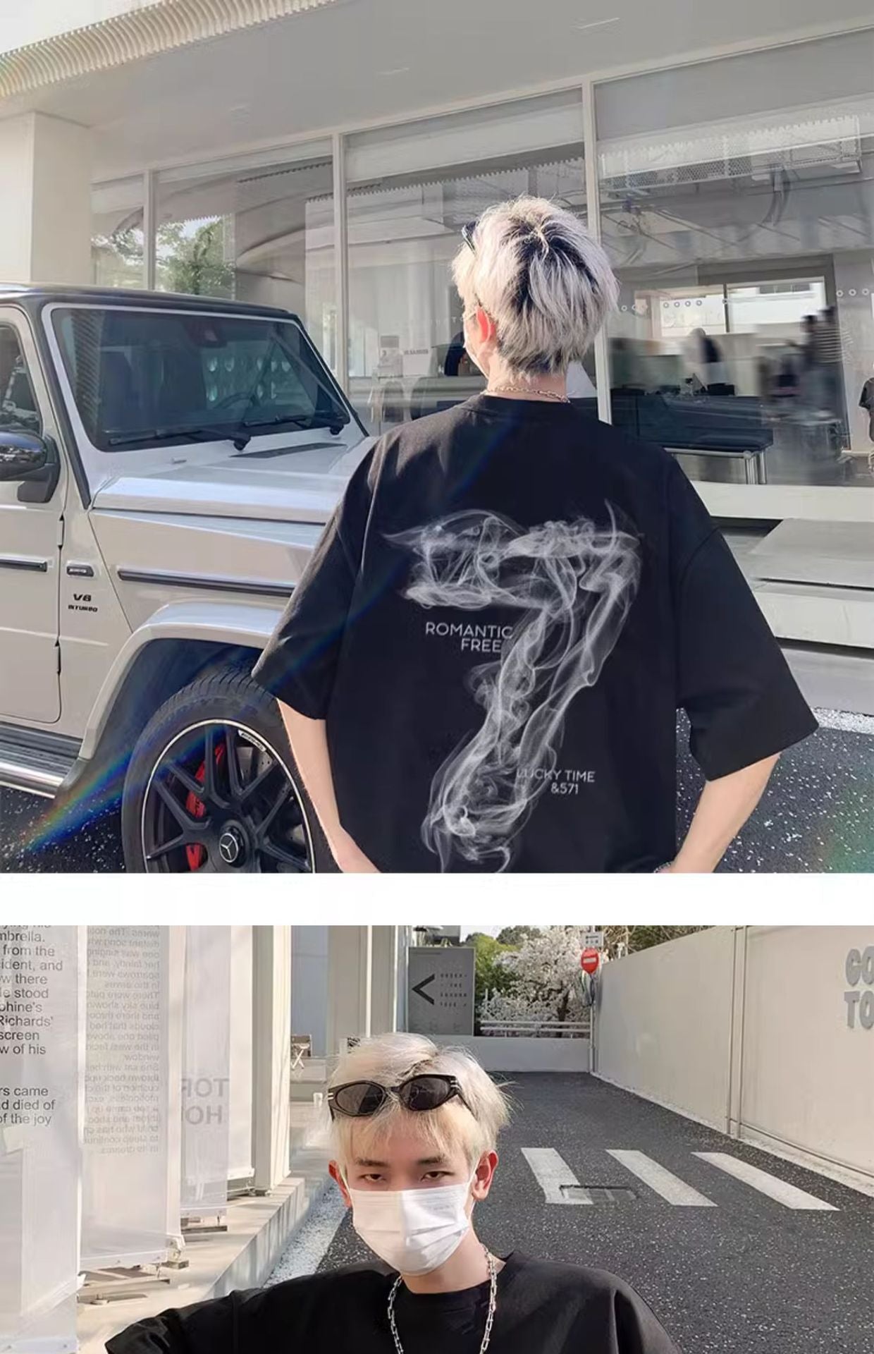 American Trendy Brand Heavyweight Short-Sleeved T-Shirt Men's Summer New Trendyy Half-Sleeved Tops Loose Large Size Men's T-Shirt