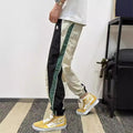 2024 Trendy Brand Drawstring Sports Casual Pants Trendy Brand Loose High Street Leg Color Matching All-match Ins Hong Kong Trendy Men's Pants