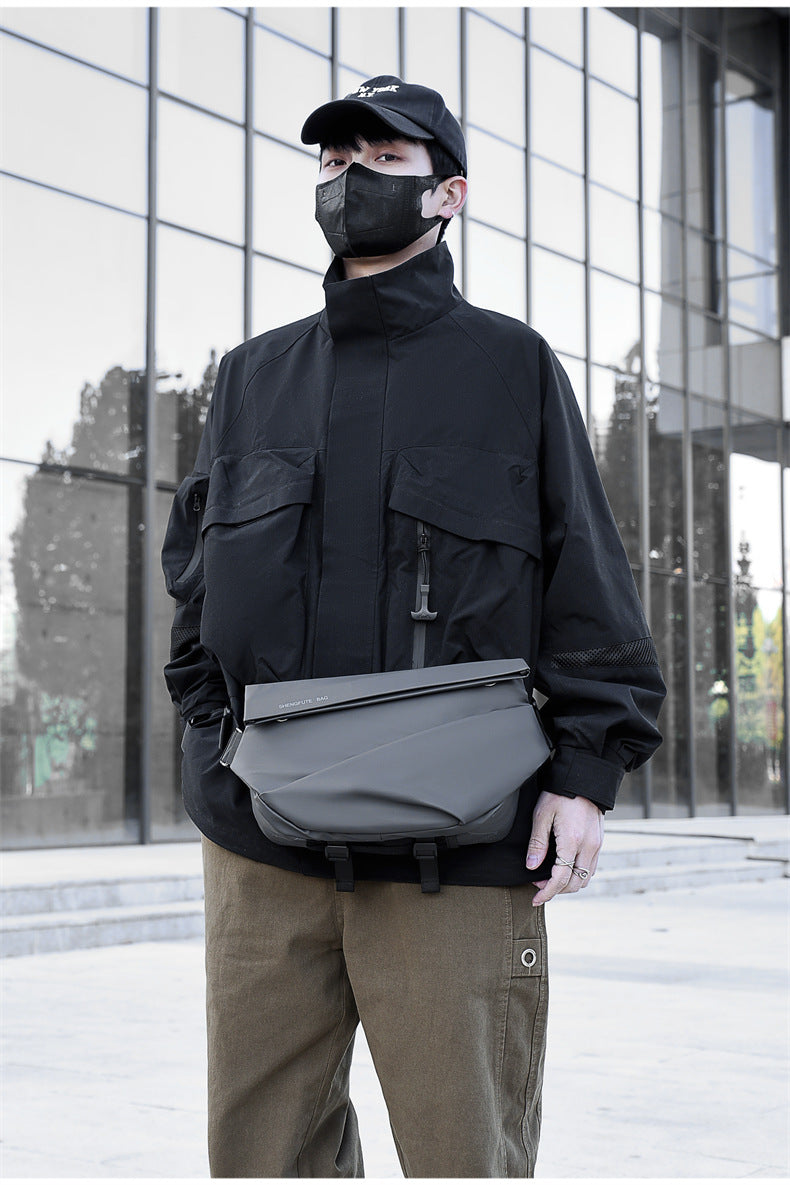 Men's Trendy Brand Crossbody Waterproof Large Capacity Messenger Bag Shoulder Bag Chest Bag Business Casual Men's Bag High-end Satchel