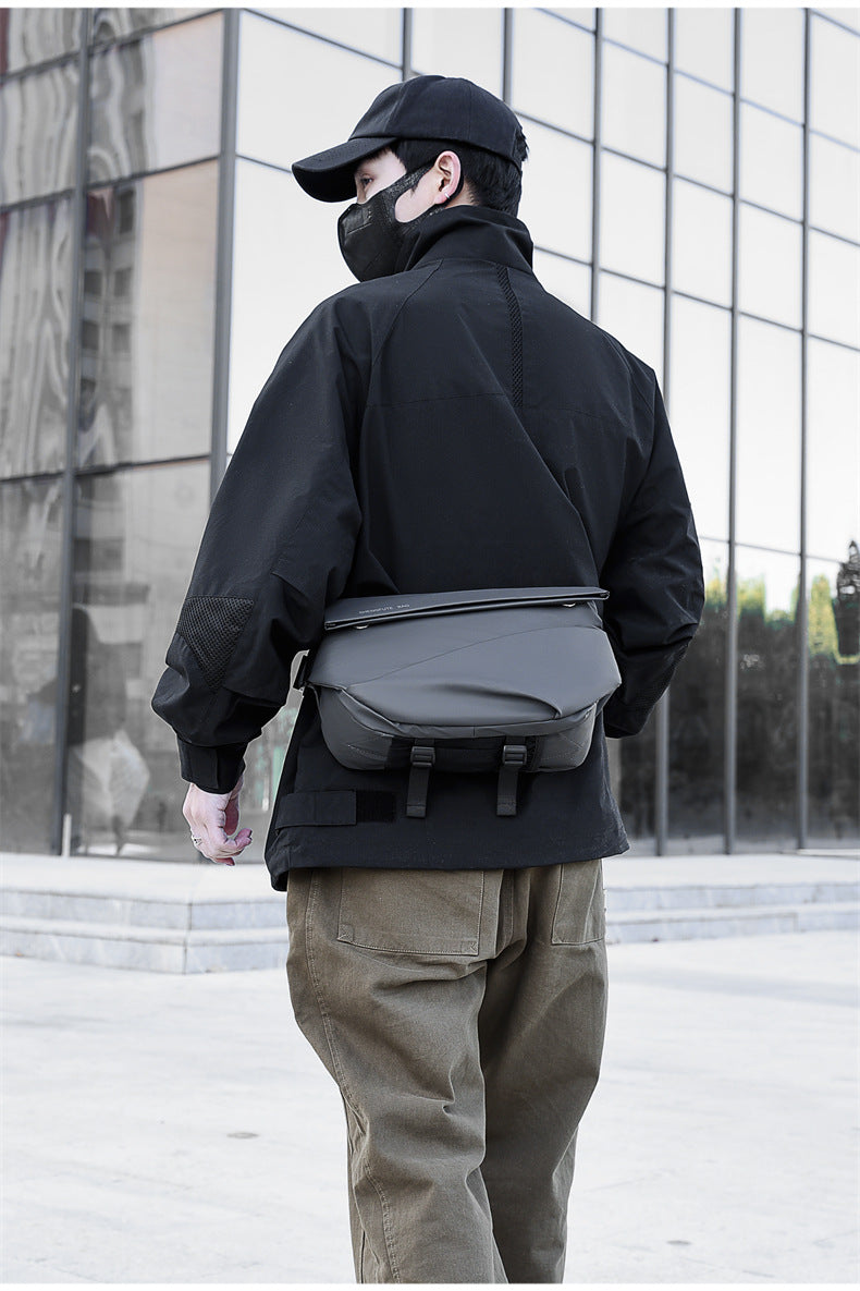 Men's Trendy Brand Crossbody Waterproof Large Capacity Messenger Bag Shoulder Bag Chest Bag Business Casual Men's Bag High-end Satchel