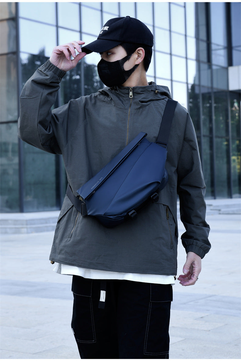Men's Trendy Brand Crossbody Waterproof Large Capacity Messenger Bag Shoulder Bag Chest Bag Business Casual Men's Bag High-end Satchel