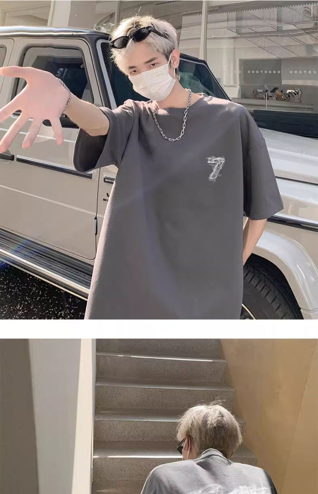 American Trendy Brand Heavyweight Short-Sleeved T-Shirt Men's Summer New Trendyy Half-Sleeved Tops Loose Large Size Men's T-Shirt