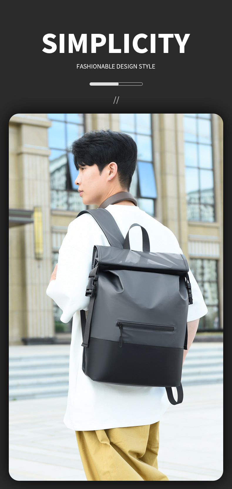 Trendy and Cool Computer Bags for Men and Women, Versatile Trendy Backpacks, Large-Capacity Short-Distance Travel Bags, Casual Waterproof Backpacks