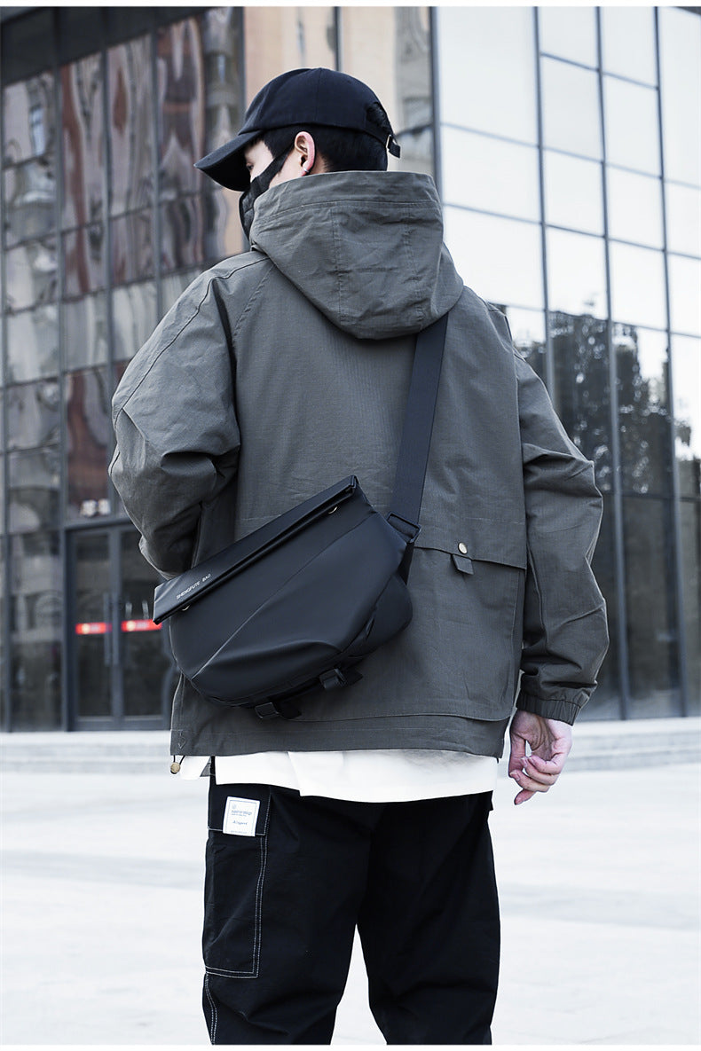 Men's Trendy Brand Crossbody Waterproof Large Capacity Messenger Bag Shoulder Bag Chest Bag Business Casual Men's Bag High-end Satchel