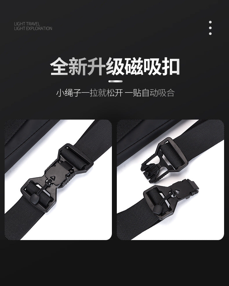 Men's Trendy Brand Crossbody Waterproof Large Capacity Messenger Bag Shoulder Bag Chest Bag Business Casual Men's Bag High-end Satchel