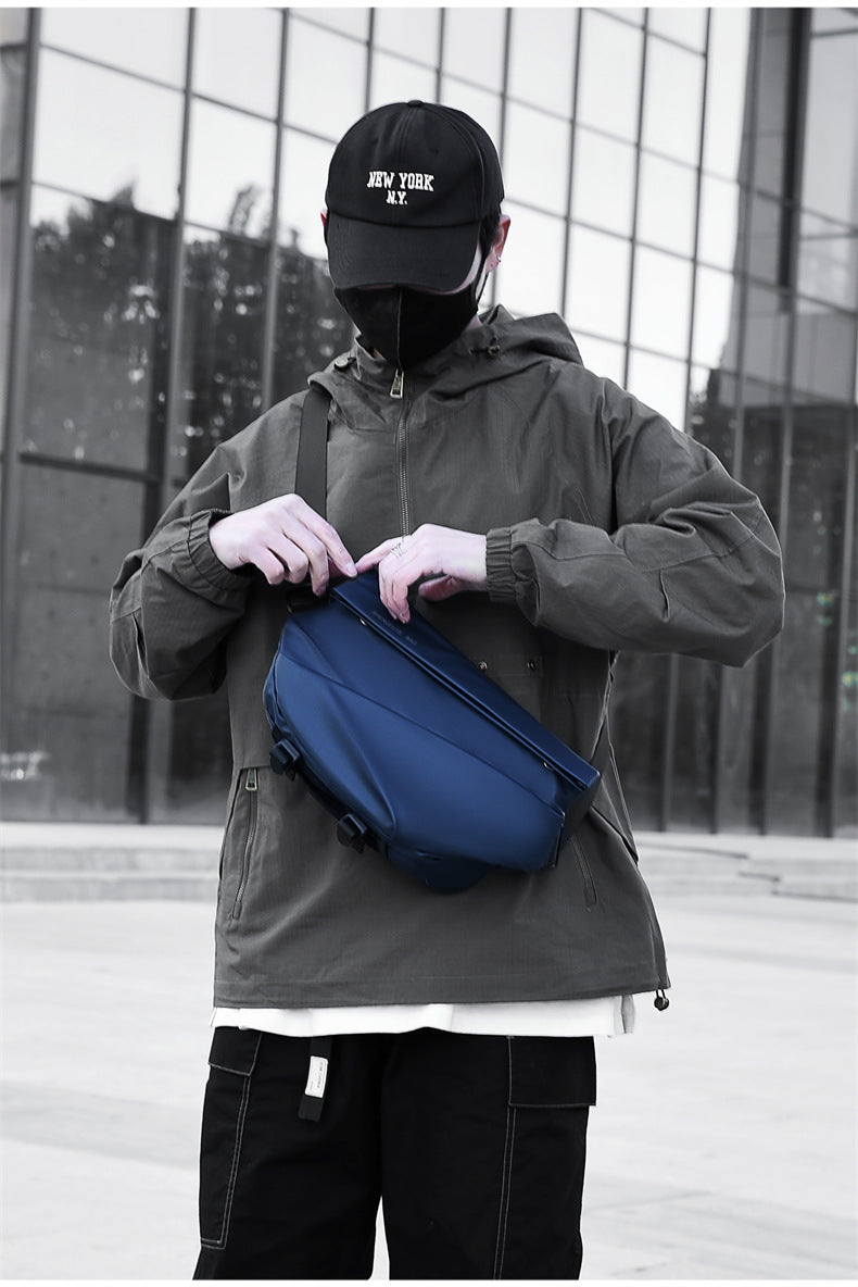 Men's Trendy Brand Crossbody Waterproof Large Capacity Messenger Bag Shoulder Bag Chest Bag Business Casual Men's Bag High-end Satchel