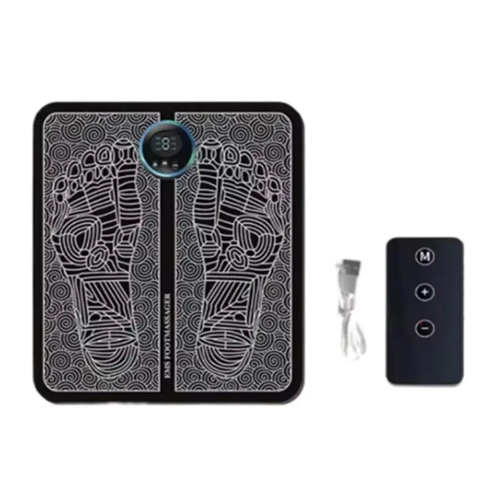 Electric Foot Massager Pad With Remote EMS Massage Foot Mat Muscle Massage Relaxation Trainer For Massage Fitness Gifts