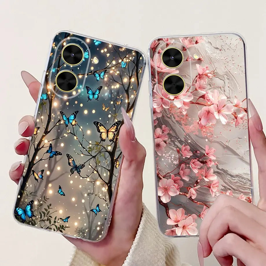 For Xiaomi Redmi A5 NFC Phone Case Redmi A5 Europe Soft Clear Silicone Funda Bowknot Luxury Flower Cartoon Animals Bumper