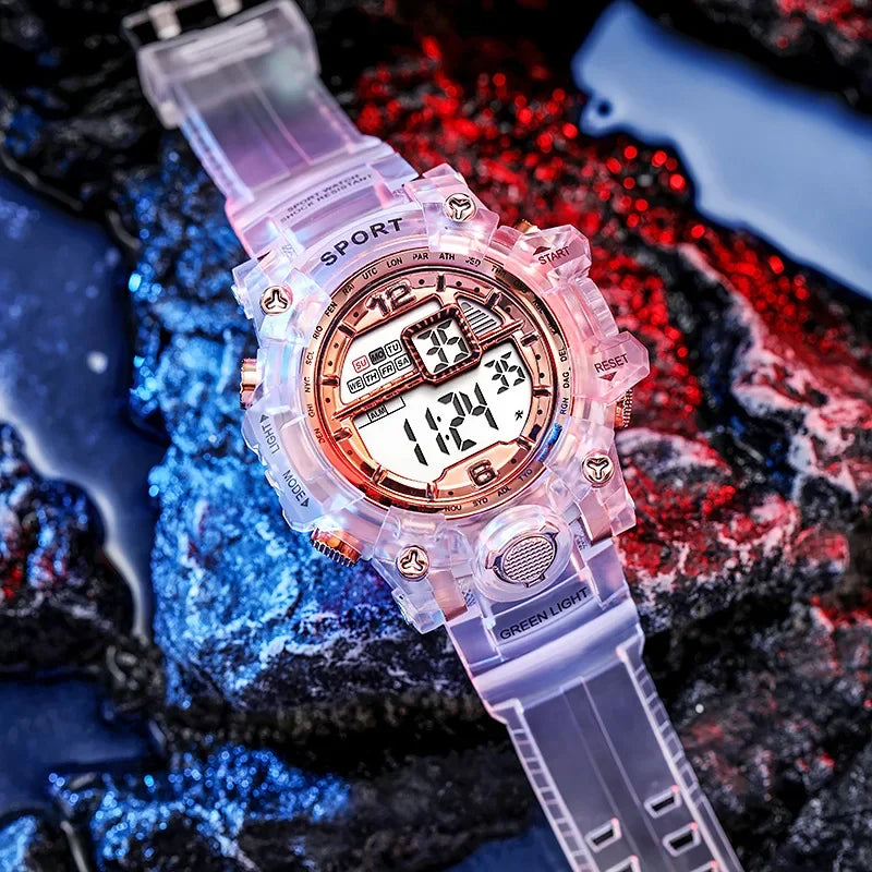 YIKAZE Men's LED Digital Watches Luminous Waterproof Men Sport Watch For Man Student Date Army Military Clock Relogio Masculino
