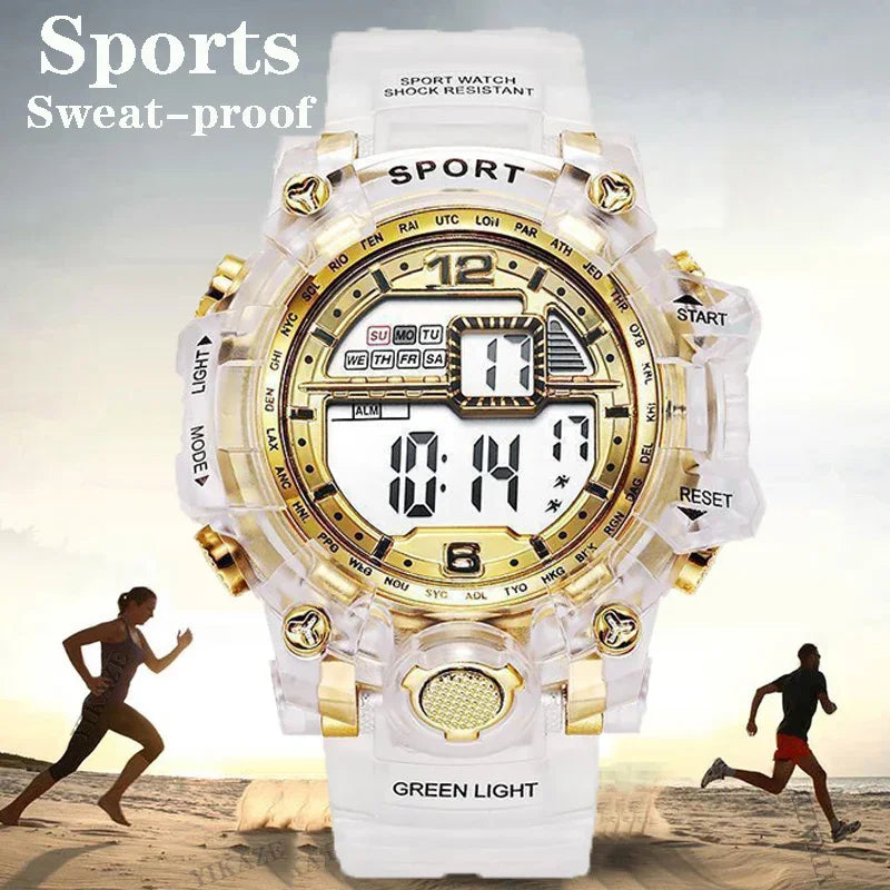 YIKAZE Men's LED Digital Watches Luminous Waterproof Men Sport Watch For Man Student Date Army Military Clock Relogio Masculino