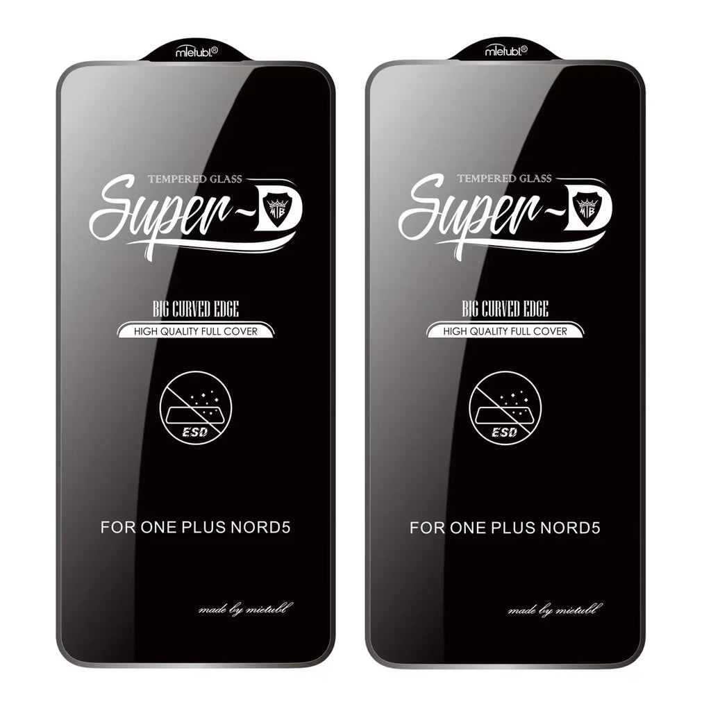 2Pcs Mietubl Super D Screen Protector for Oneplus 15 Nord 6 5 4 CE 5 Big Curved Edge Full Cover Tempered Glass