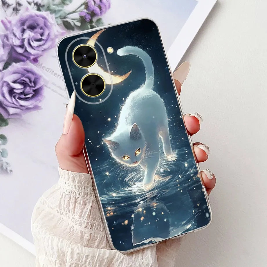 For Xiaomi Redmi A5 NFC Phone Case Redmi A5 Europe Soft Clear Silicone Funda Bowknot Luxury Flower Cartoon Animals Bumper