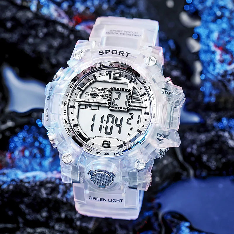 YIKAZE Men's LED Digital Watches Luminous Waterproof Men Sport Watch For Man Student Date Army Military Clock Relogio Masculino
