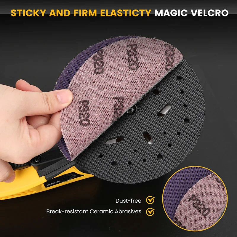 5.0 Eccentricity Electric Random Orbital Sander Metal Auto Grinding Machine Woodworking Sanding Tools Sander Wood Job Polisher