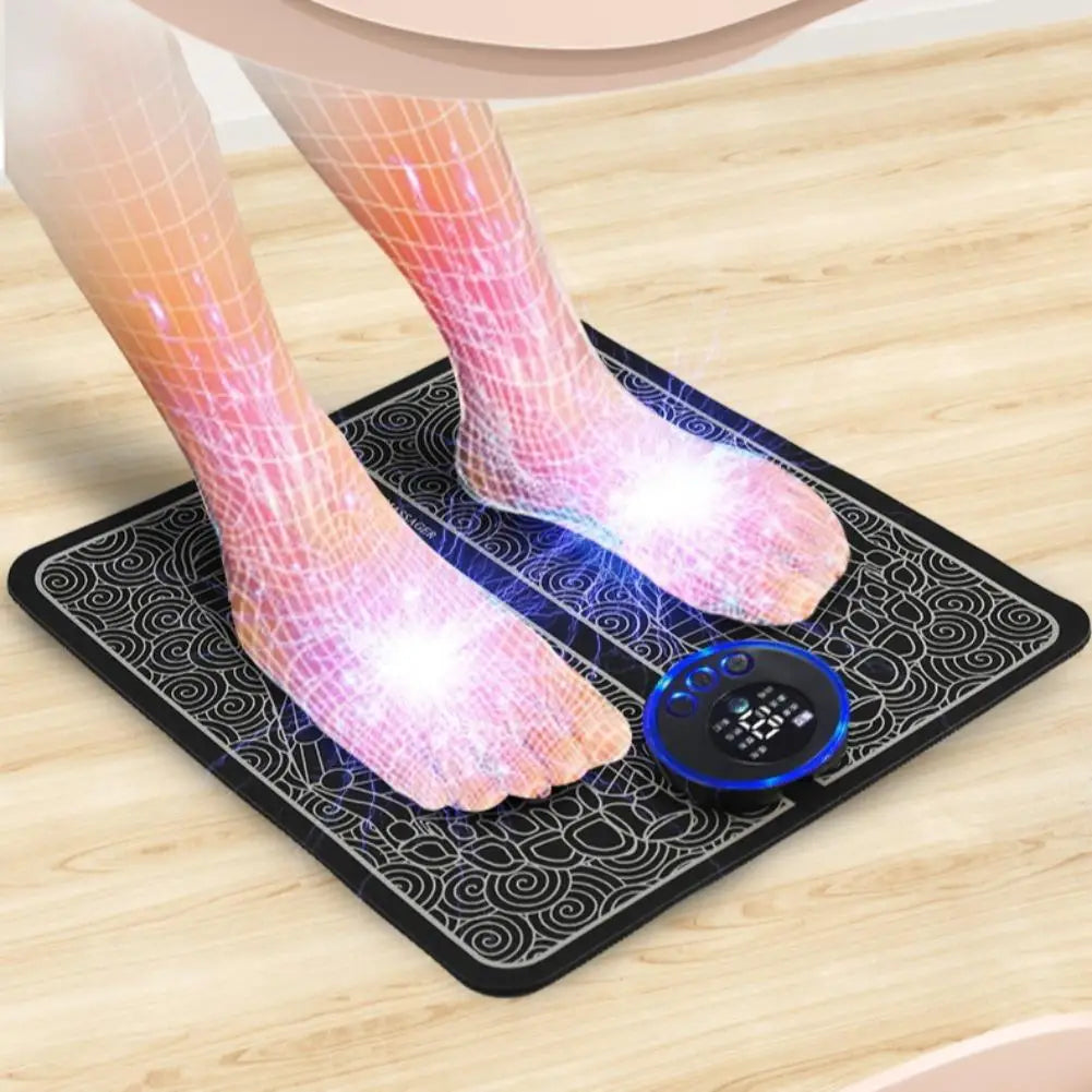 Electric Foot Massager Pad With Remote EMS Massage Foot Mat Muscle Massage Relaxation Trainer For Massage Fitness Gifts