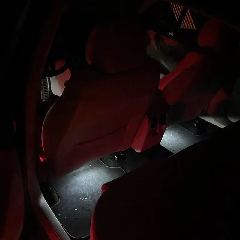 2pcs  Rear footlight LED Footwell Lighting + Cable Rear set for T-ROC Jetta Polo T-Cross Enyaq