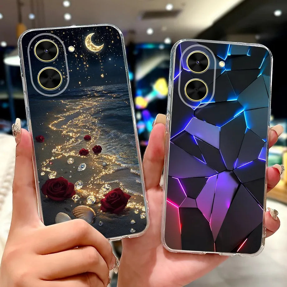 For Xiaomi Redmi A5 NFC Phone Case Redmi A5 Europe Soft Clear Silicone Funda Bowknot Luxury Flower Cartoon Animals Bumper