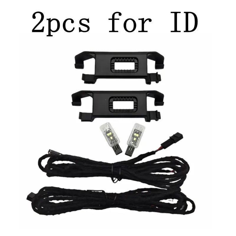 2pcs  Rear footlight LED Footwell Lighting + Cable Rear set for T-ROC Jetta Polo T-Cross Enyaq