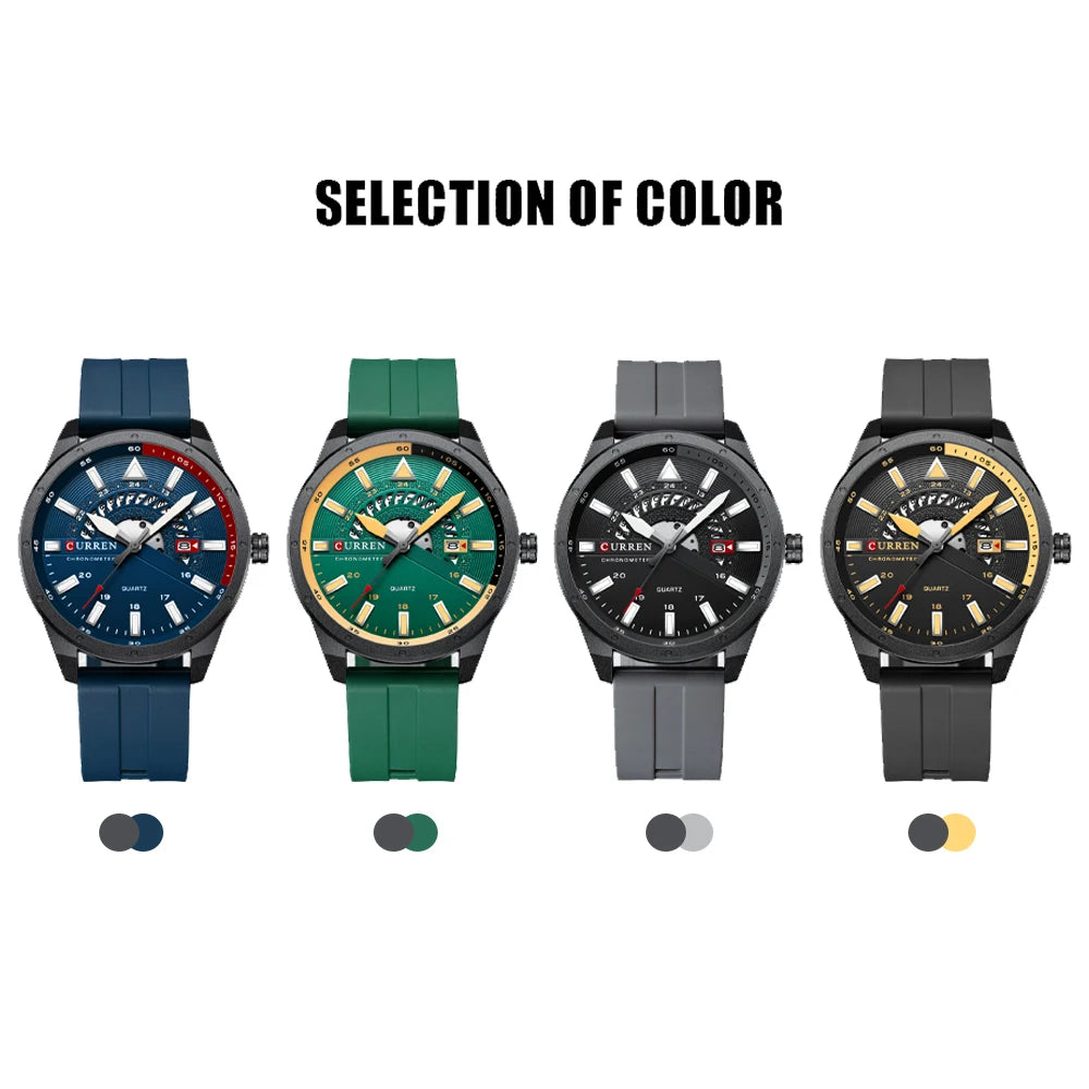 CURREN Watch For Men Top Brand Luxury Men's Watch Leather Quartz Watch Sports Waterproof Men's Clock Relogio Masculino