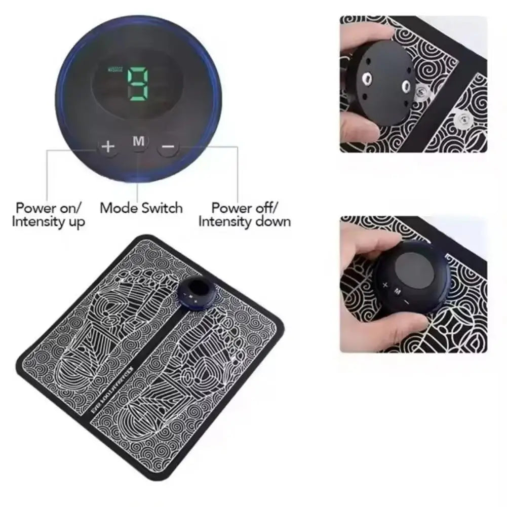 Electric Foot Massager Pad With Remote EMS Massage Foot Mat Muscle Massage Relaxation Trainer For Massage Fitness Gifts